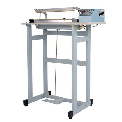 Αγορά 220V DUOQI SFP-600 Σιδερένιο Πεντάλ Πεντάλ Σφραγιστής Τσάντα Σφραγιστής Θερμικός Σφραγιστής Ημιαυτόματη Μηχανή Σφραγίσματος online manufacture